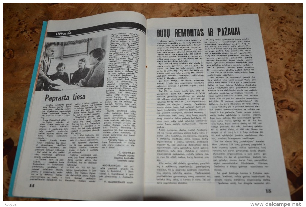 Litauen Lithuania Soviet propaganda magazine   " Tarybu darbas "1983 nr.6