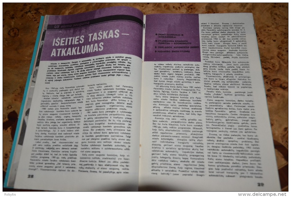 Litauen Lithuania Soviet propaganda magazine   " Tarybu darbas "1983 nr.6