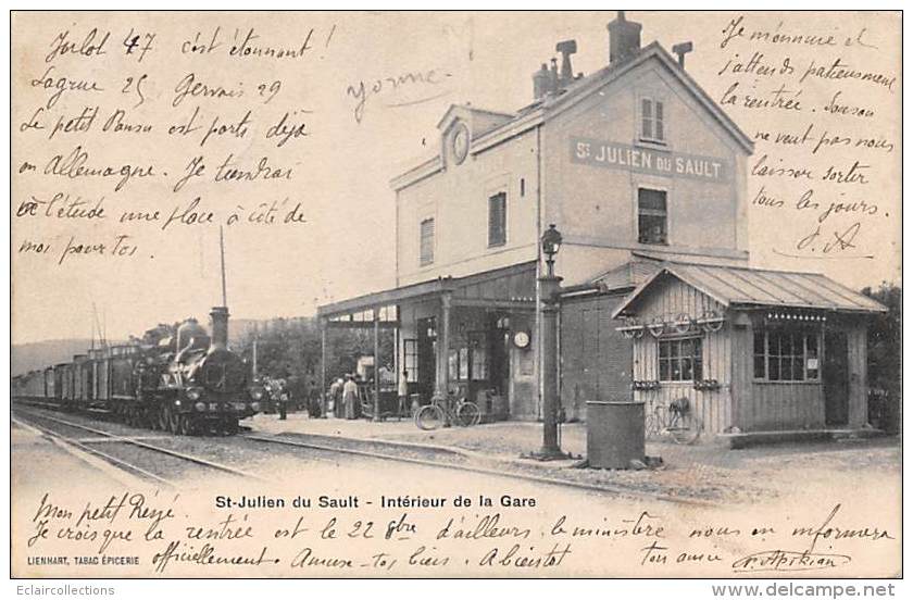 Saint Julien Du Sault    89    Intérieur De La Gare - Saint Julien Du Sault