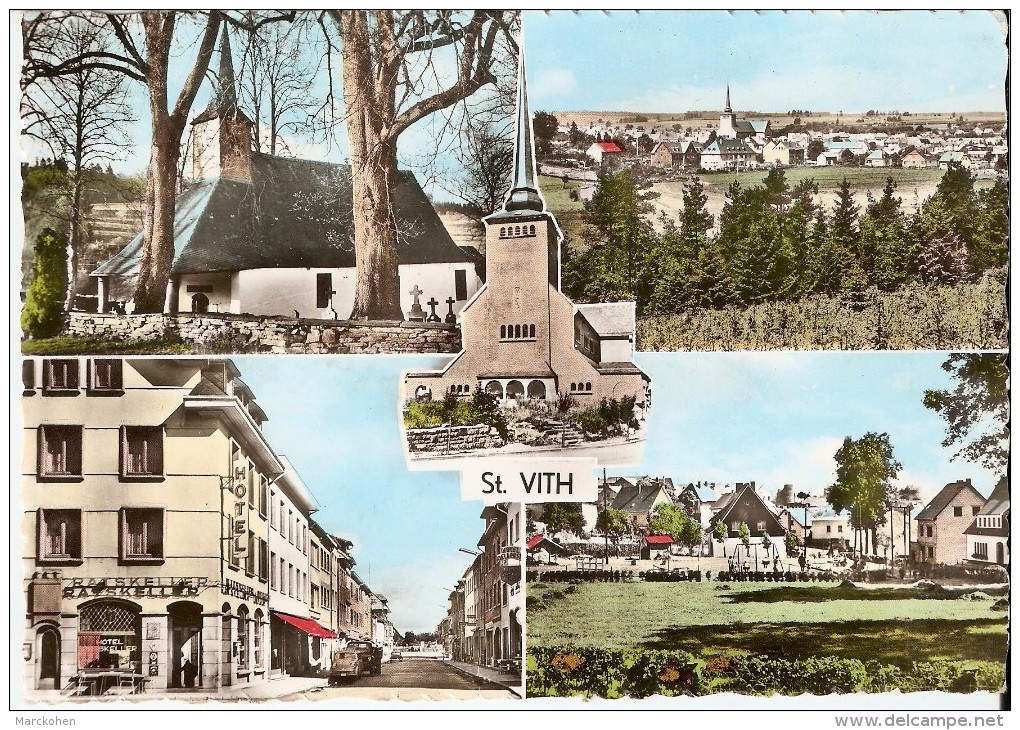 SAINT-VITH (4780) : CPSM MULTIVUES Colorisée (5 Vues). - Sankt Vith