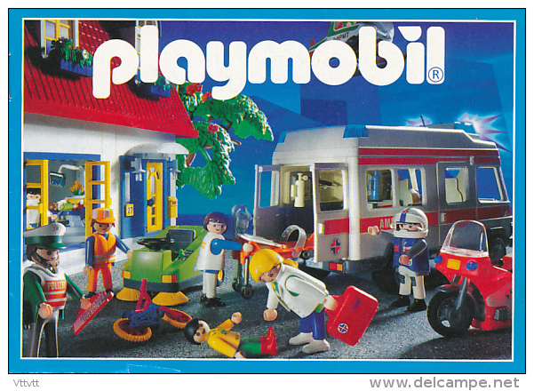 Playmobil - Catalogue PLAYMOBIL (2000) : Police, Pompiers, Hopital, Station  service, Travaux publics, Western, Chateaux...