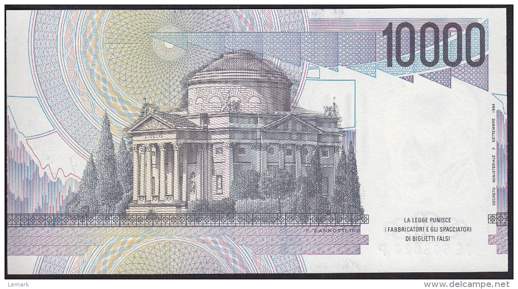 Italy 10000 Lire 1984 P112b UNC - 10000 Liras