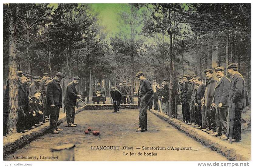 Liancourt     60    Sanatorium D'Angicourt. Le Jeu De Boules    (voir Scan) - Liancourt