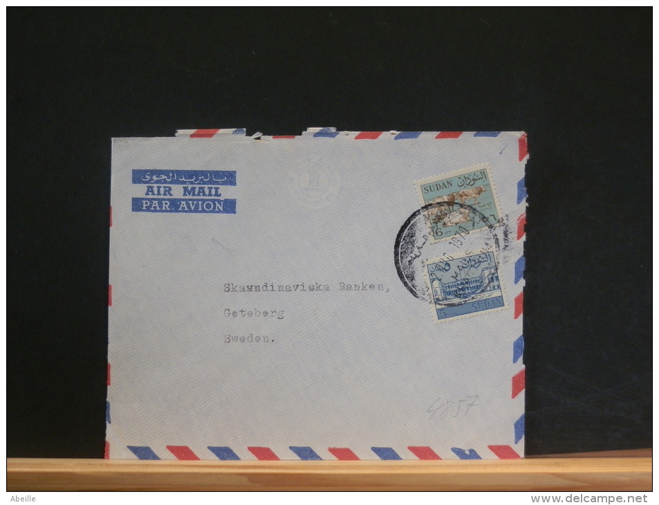 A4857    LETTRE    TO BELGIUM - Sudan (1954-...)