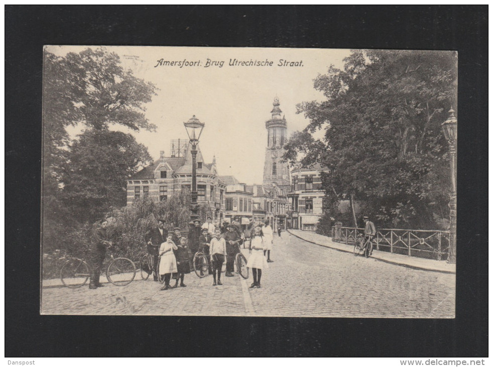 Postkaart Amerfoort Brug 1924 - Amersfoort