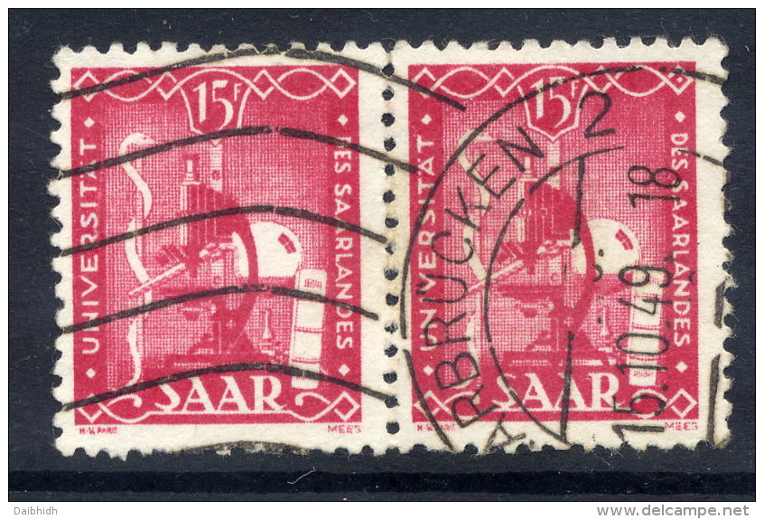 SAAR 1949 Saar University. With Variety, Used.  Michel 264 I - Gebraucht