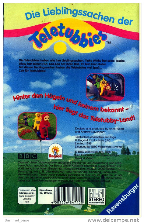 Teletubbies 3 : Die Lieblingssachen Der Teletubbies  -  VHS Video Film Von Ravensburger - Children & Family