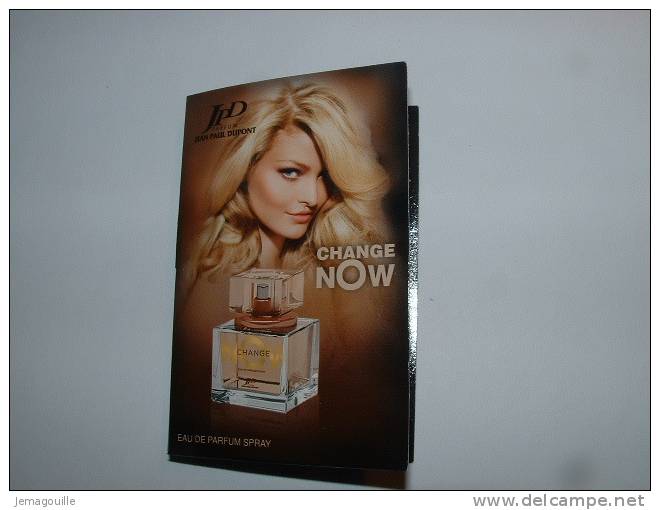 CHANGE NOW - JEAN PAUL DUPONT - Pour Femme - Echantillon Tube Sur Carte 2 Ml - 2-02 - Campioncini Di Profumo (testers)