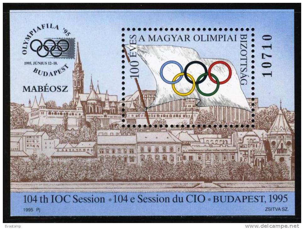 HUNGARY-1995.Commemorativ E Sheet  - 100th Anniversary Of The Hungarian Olympic Committee/Olympiafila MNH! - Ungebraucht
