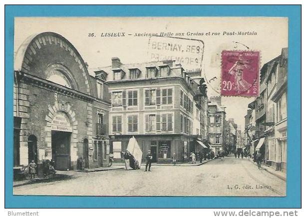 CPA 36 - Ancienne Halle Aux Grains Et Rue Pont-Mortain LISIEUX 14 - Lisieux