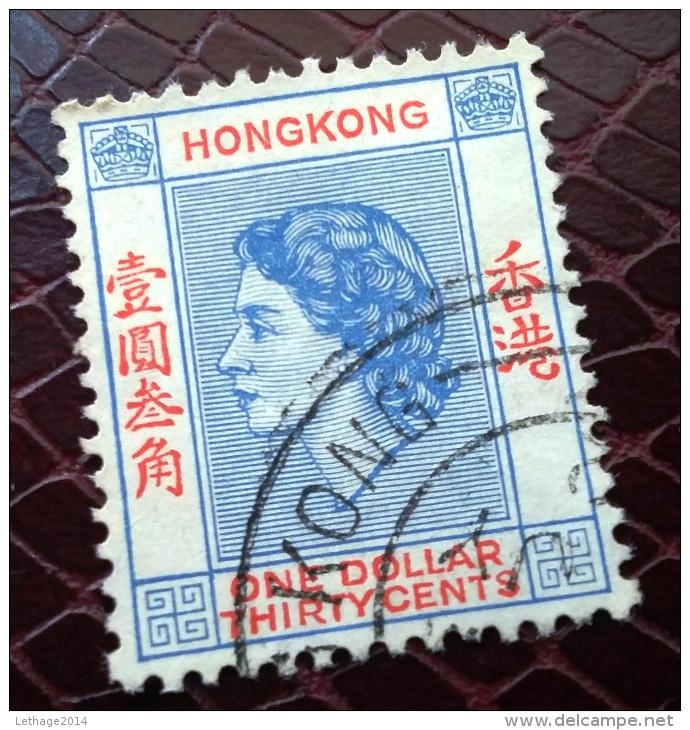 STAMPS 茅根 中國 -   HONG KONG 1952 Queen Elisabeth +4 Photo - Usati