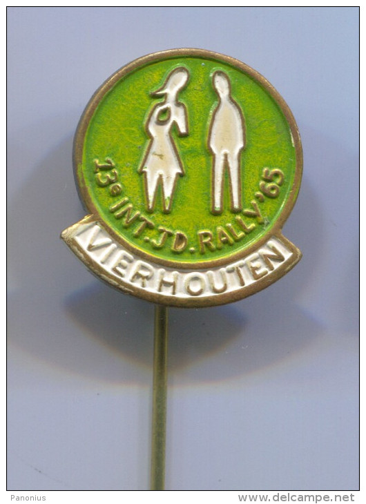 Rally VIERHOUTEN - Holland Netherlands, Vintage Pin Badge - Rally