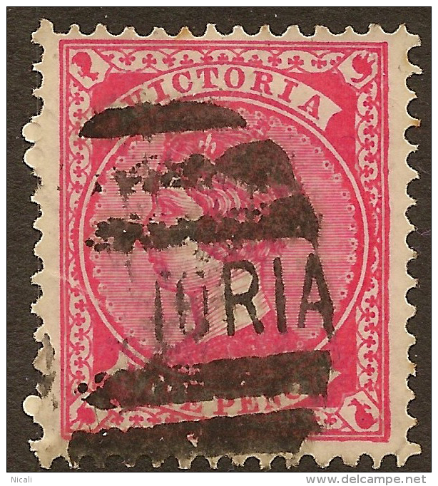 VICTORIA 1886 9d Rosine QV SG 320a U #QI521 - Gebruikt