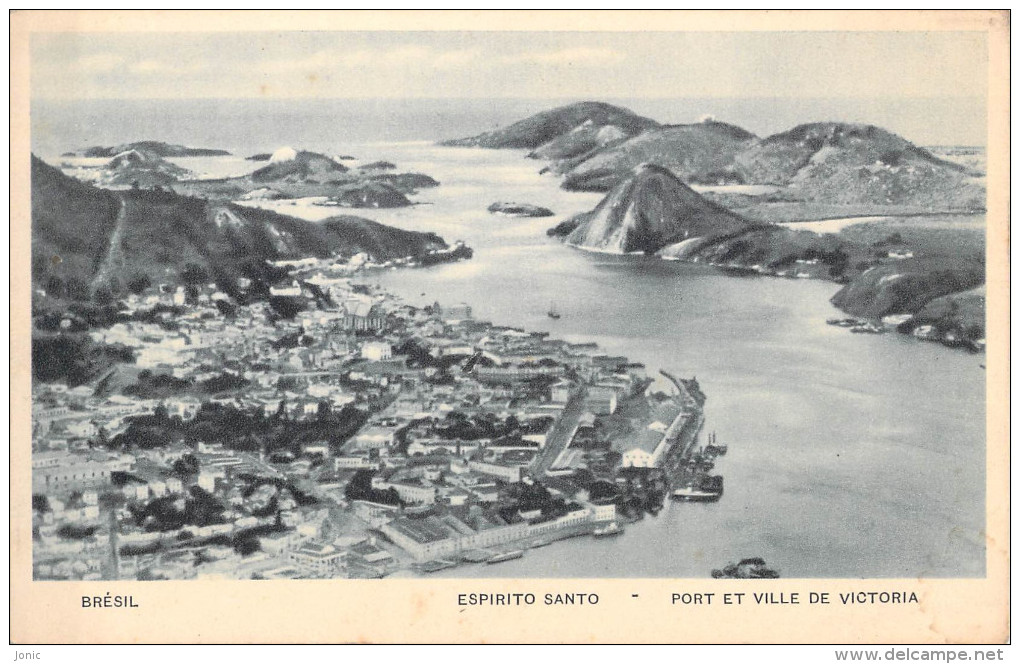 BRESIL - VITORIA - ESPIRITO SANTO - PORT ET VILLE DE VICTORIA - Vitória