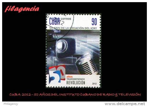 USADOS. CUBA. 2012-13 50 ANIVERSARIO DEL INSTITUTO CUBANO DE RADIO & TELEVISIÓN - Gebruikt