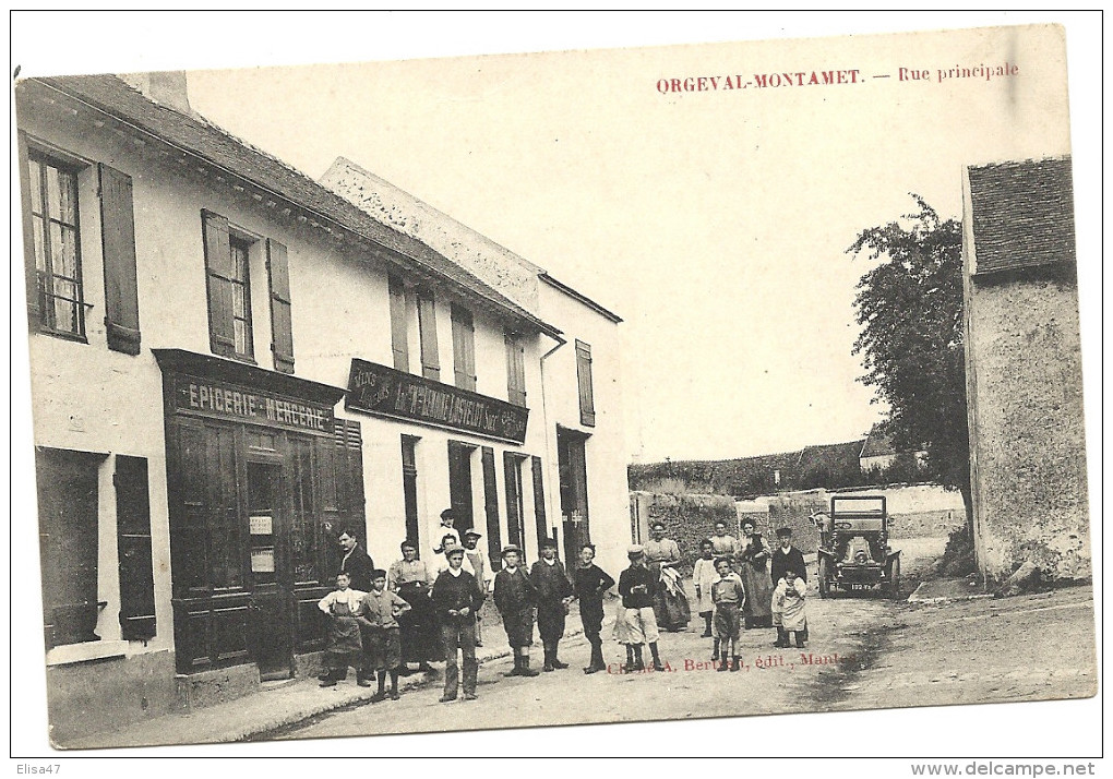 78  ORGEVAL  - MONTAMET       RUE  PRINCIPALE - Orgeval