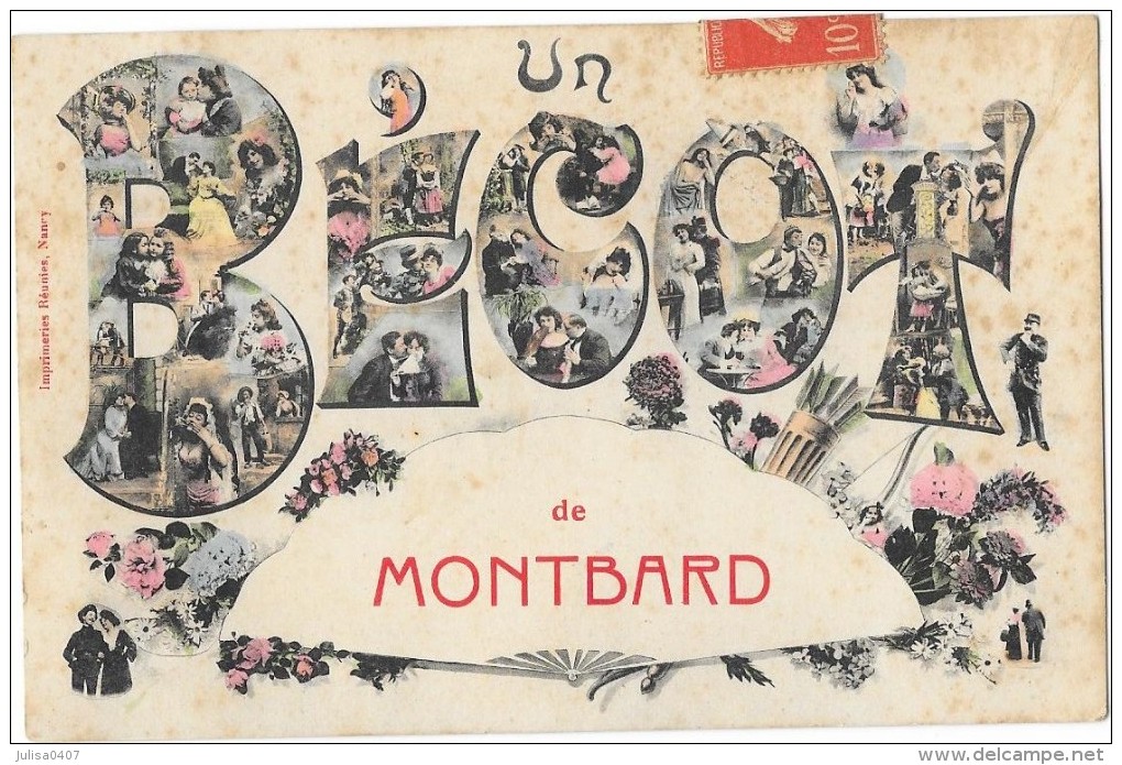MONTBARD (21) Carte Fantaisie Bécot De - Montbard