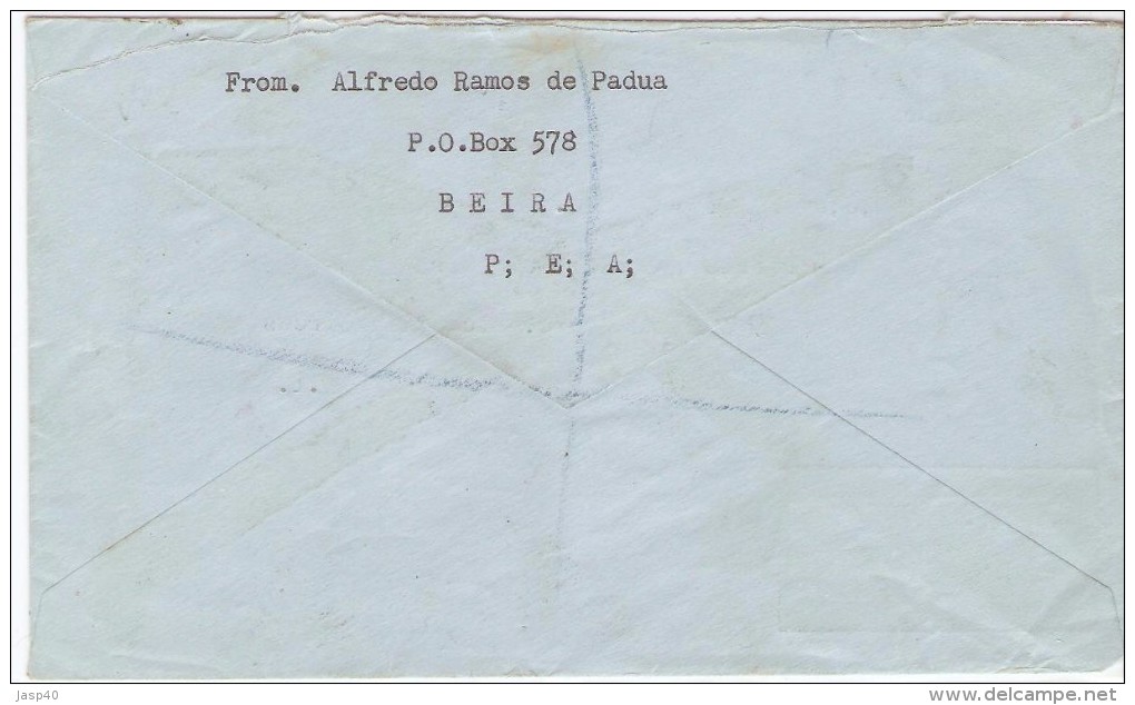 CARTA CIRCULADA DE MOÇAMBIQUE PARA INGLATERRA - Lettres & Documents