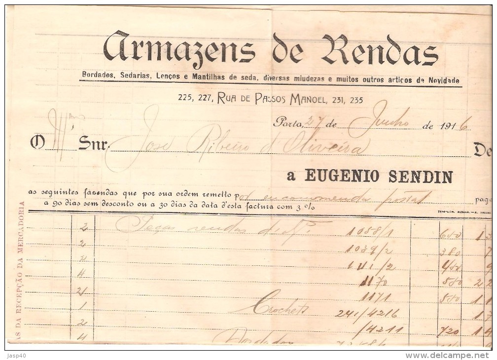 CARTA CIRCULADA EM PORTUGAL (COM DOCUMENTOS) - Cartas & Documentos
