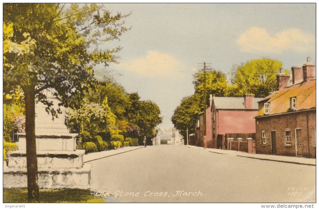 CPSM MARCH (Angleterre-Cambridgeshire) - Ols Stone Cross - Other & Unclassified