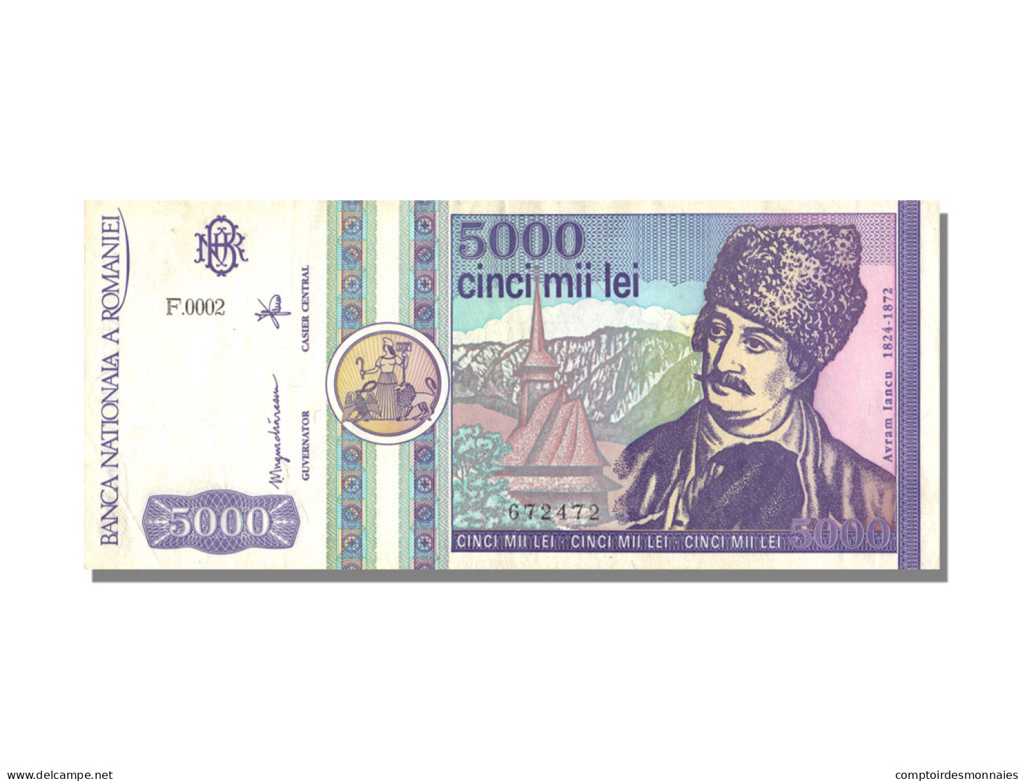 Billet, Roumanie, 5000 Lei, 1992, 1992-03-01, SPL - Romania