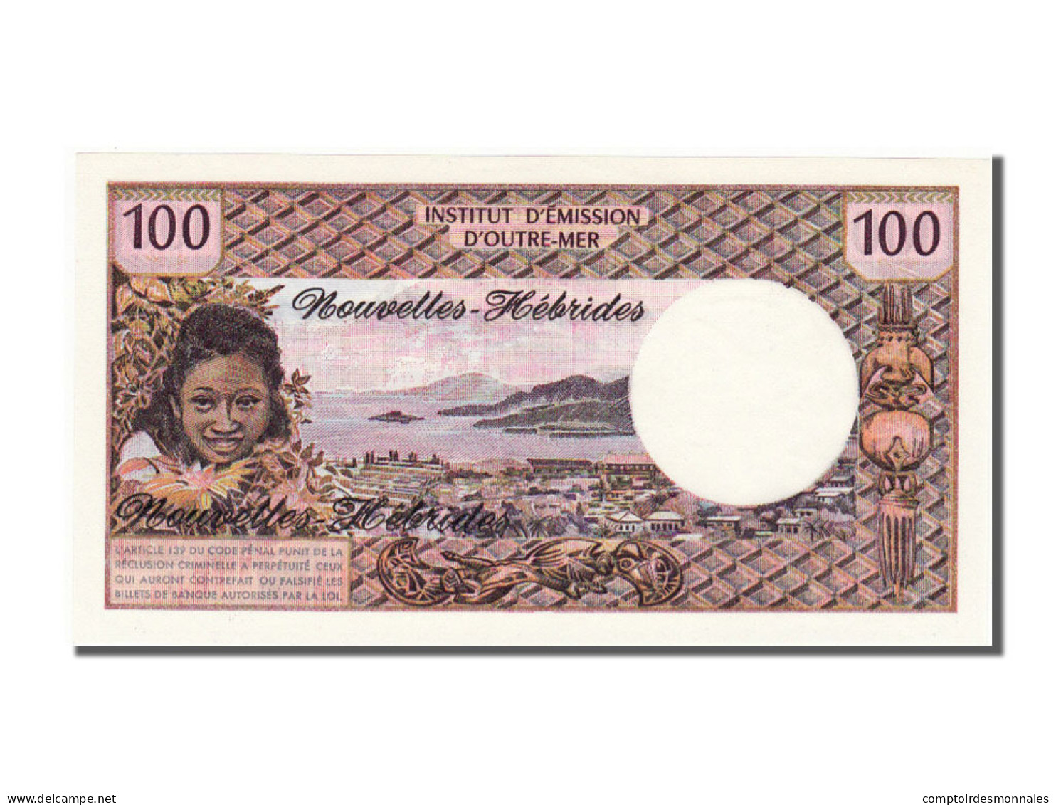 Billet, New Hebrides, 100 Francs, NEUF - Vanuatu