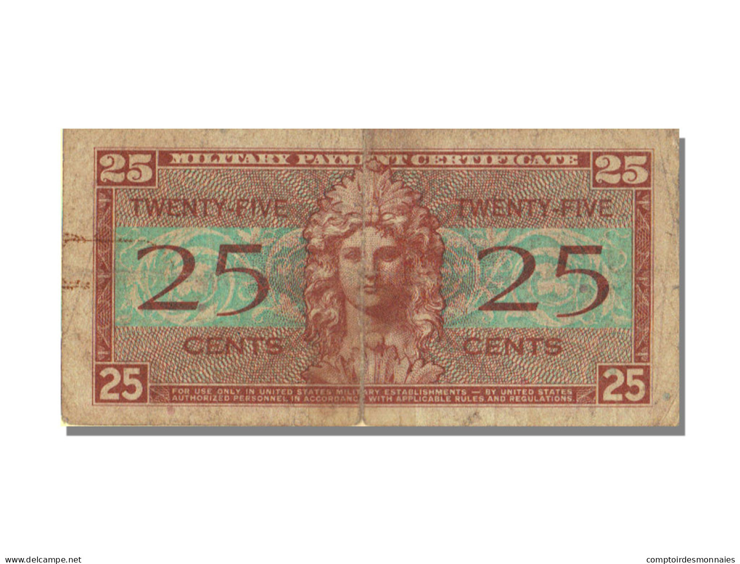 Billet, États-Unis, 25 Cents, KM:M31, TB - 1954-1958 - Series 521