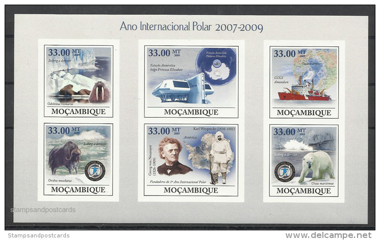 Mozambique Non Dentelé Année Polaire Internationale Ours 2009 ** Moçambique Int Polar Year Bear Imperforated ** - Internationales Polarjahr