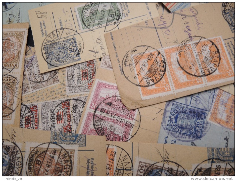 HONGRIE - Lot de fragments de colis postaux  - Lot n°10389