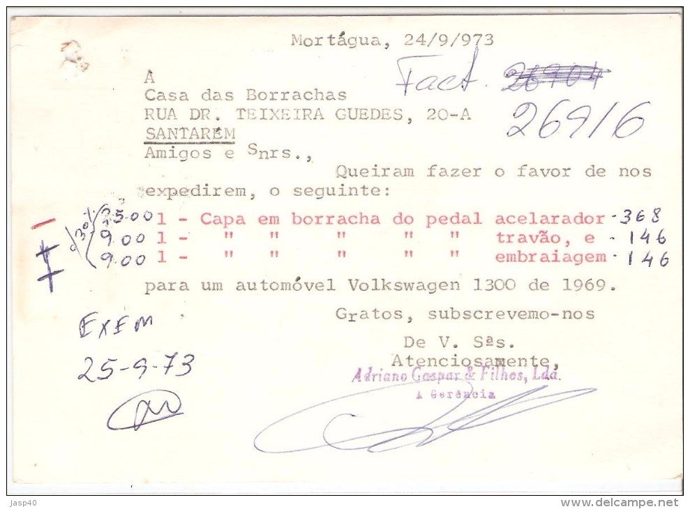 POSTAL CIRCULADO EM PORTUGAL - Cartas & Documentos