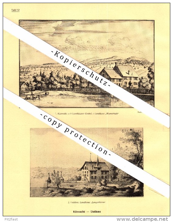 Photographien / Ansichten , 1927 , Küsnacht , Uetikon , Winterthur , Prospekt , Architektur , Fotos !!! - Küsnacht