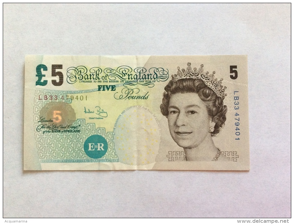 BANK OF ENGLAND - 5 POUNDS EF - 5 Pounds