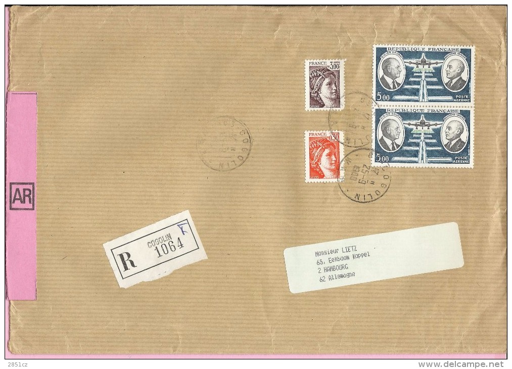 Letter, Cogolin, 25.9.1980., France, Registrated Letter - Altri & Non Classificati