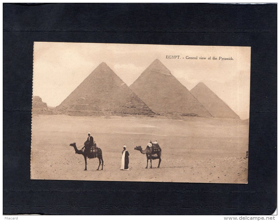 56902   Egitto,    General  View  Of The  Pyramids,    NV(scritta) - Pyramiden