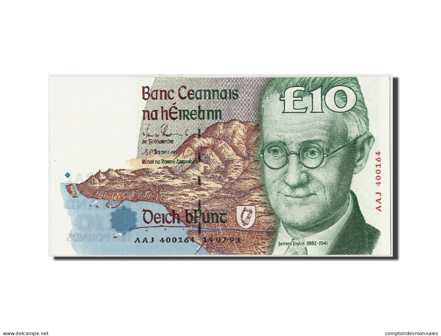 Billet, Ireland - Republic, 10 Pounds, 1993, 1993-07-14, KM:76a, NEUF - Irlande