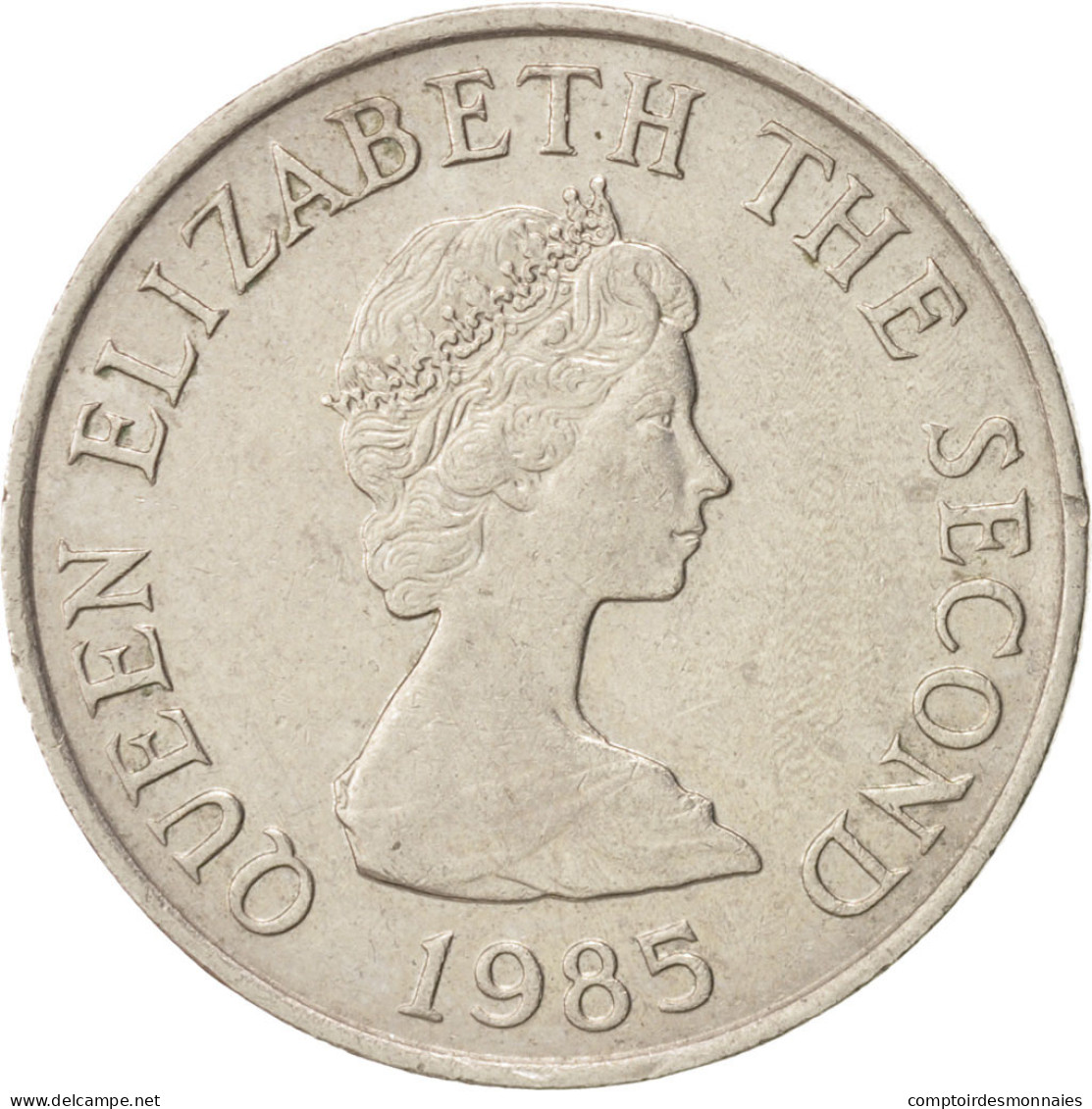 Monnaie, Jersey, Elizabeth II, 5 Pence, 1985, SUP, Copper-nickel, KM:56.1 - Jersey