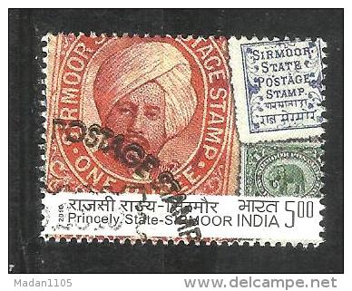 INDIA, 2010, FINE USED,  Indian Princely States  Stamp, Sirmoor State, 1v. - Gebraucht