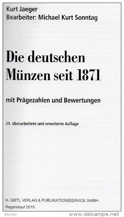 Münzen-Katalog Deutschland 2016 Neu 25€ Jäger Münzen Ab 1871 Mit Numisbriefe/-Blätter Numismatic Coin Of Old/new Germany - Cinderella / Fantasiepostzegels
