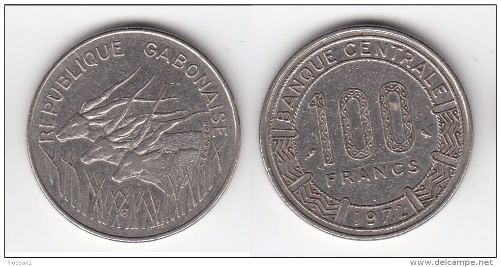 **** GABON - AFRIQUE CENTRALE - CENTRAL AFRICAN STATES - 100 FRANCS 1972 **** EN ACHAT IMMEDIAT !!! - Gabon