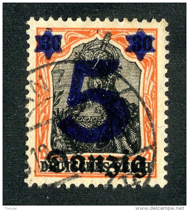 5209 Y Danzig 1920  Michel # 16 (o)  ( Cat. €2.50 ) - Sonstige & Ohne Zuordnung