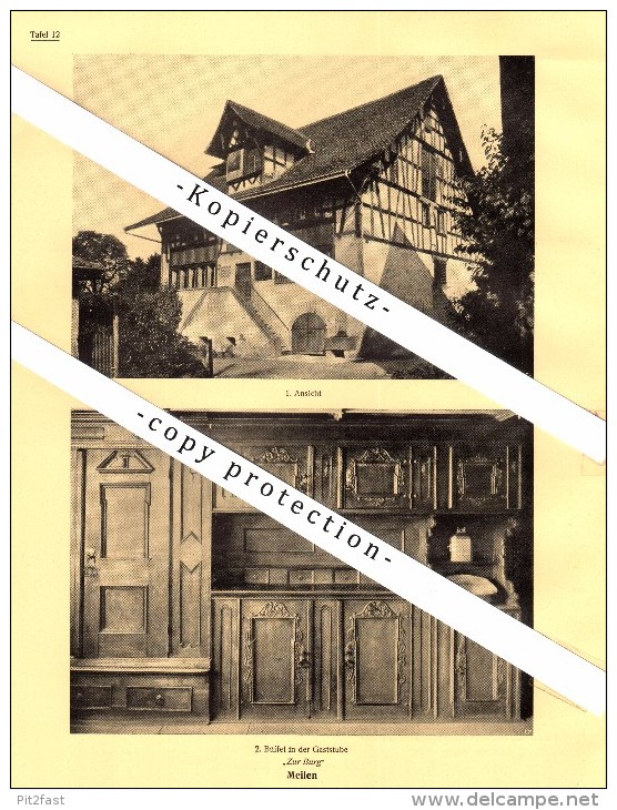 Photographien / Ansichten , 1927 , Meilen , Maur , Flach , Prospekt , Architektur , Fotos !!! - Meilen