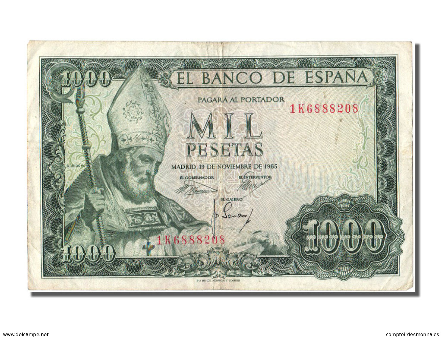 Billet, Espagne, 1000 Pesetas, 1965, 1965-11-19, TTB - 1000 Pesetas