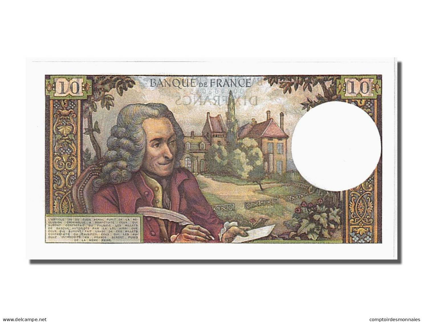 Billet, France, 10 Francs, 10 F 1963-1973 ''Voltaire'', 1963, 1963-04-04, SPL+ - 10 F 1963-1973 ''Voltaire''