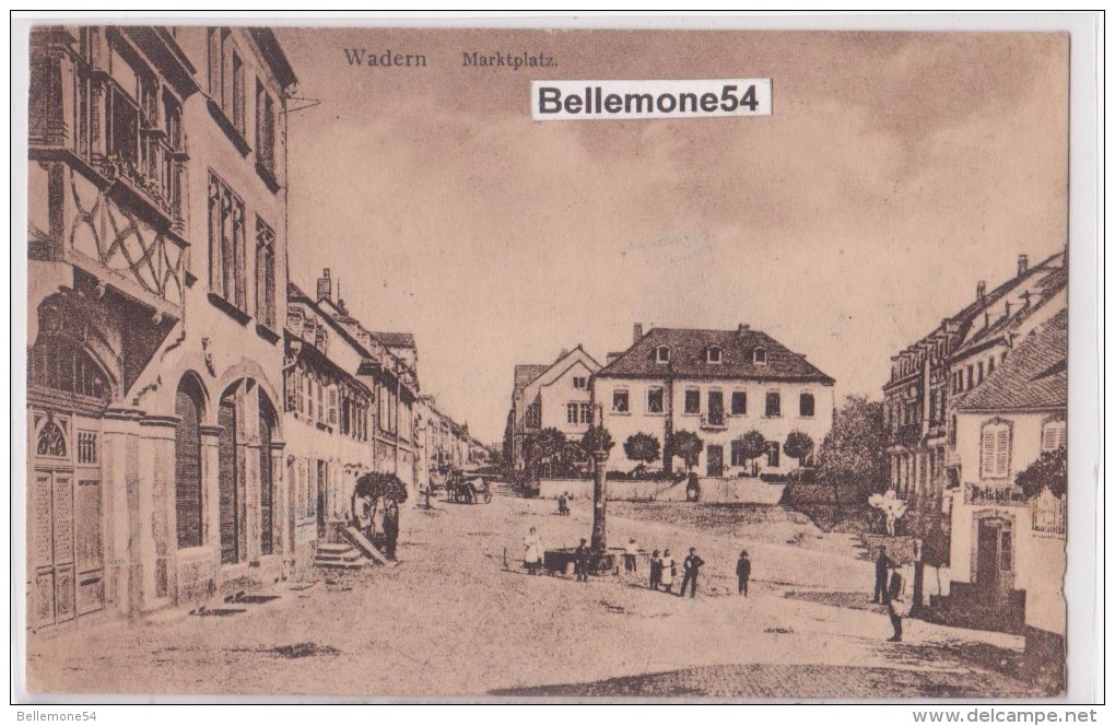 Cpa Allemagne- Wadern- Marktplatz   ( écrite En 1924 ) - Kreis Merzig-Wadern