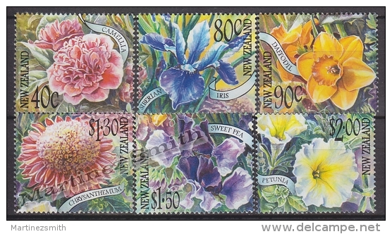 New Zealand - Nouvelle Zelande 2001 Yvert 1823-29 Flowers - Garden Flowers - MNH - Ongebruikt