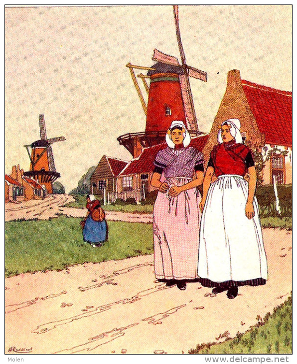 GOES Ca1900 CASSIERS H ILLUSTRATEUR ILLUSTRATOR Ilustrador Illustratore MOLEN MOULIN PAYSANNE W DE HAAN UTRECHT 3799 - Goes