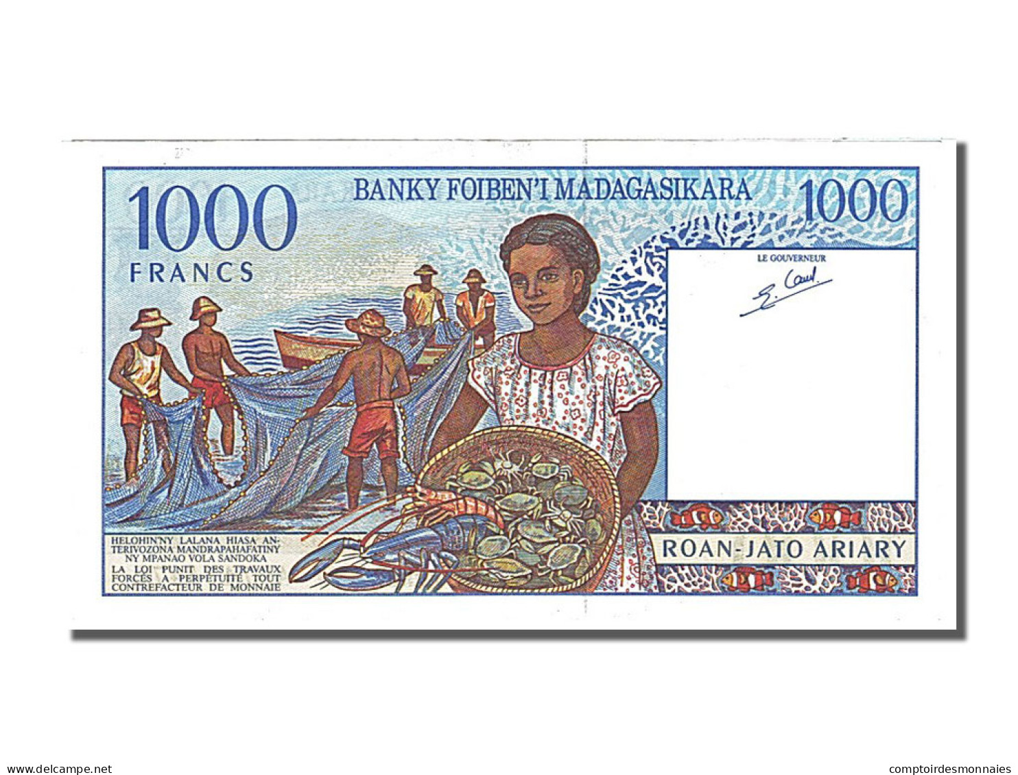 Billet, Madagascar, 1000 Francs = 200 Ariary, 1994, SUP - Madagascar