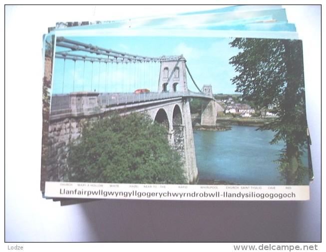 Wales Llanfairpwll­gwyngyllgogerychwyrndrobwllllantysiliogogogoch Bridge And Trees - Anglesey