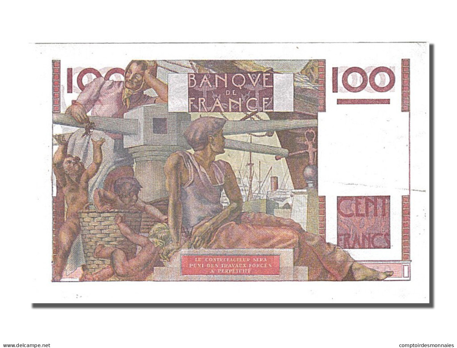 Billet, France, 100 Francs, 100 F 1945-1954 ''Jeune Paysan'', 1949, 1949-05-19 - 100 F 1945-1954 ''Jeune Paysan''