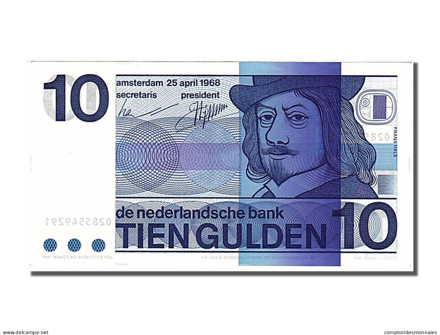 Billet, Pays-Bas, 10 Gulden, 1968, 1968-04-25, NEUF - 10 Gulden